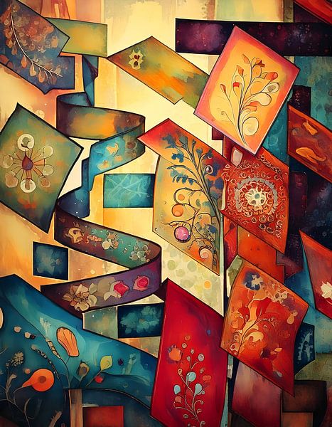 Flying cards by Martine Affre Eisenlohr