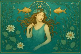 Pisces Zodiac by Ariadna de Raadt-Goldberg