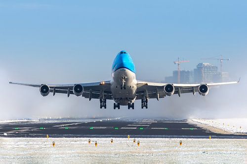 KLM Cargo 747 mit Abflug vom Flughafen Amterdam Schiphol