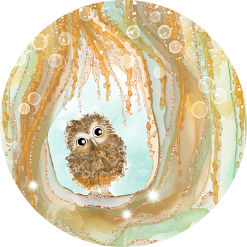 Uiltje in opening boom