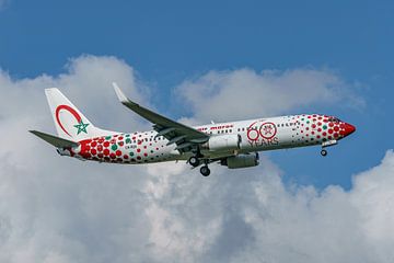 Royal Air Maroc Boeing 737-800 in 60 years livery.