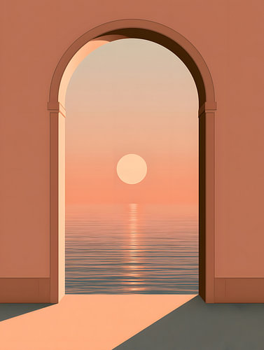 Mediterranean Sunset Archway