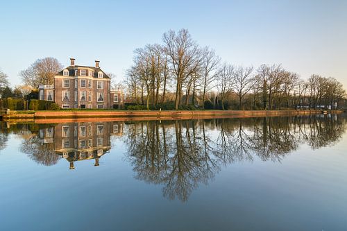 Spiegeling van buitenplaats Vechtoever vlakbij Maarssen