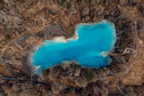 Blue lake in the Harz Mountains by Oliver Henze