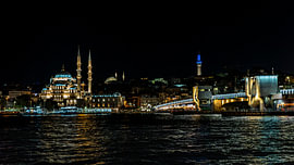 Night-time view of Istanbul