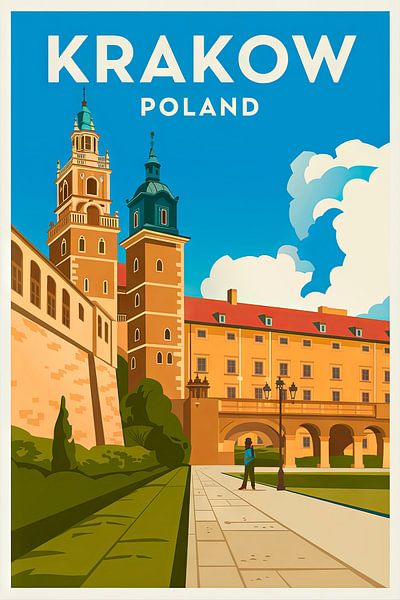 Krakow, Poland. by Poster Art Shop