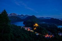 Castle Hohenschwangau in the blue hour