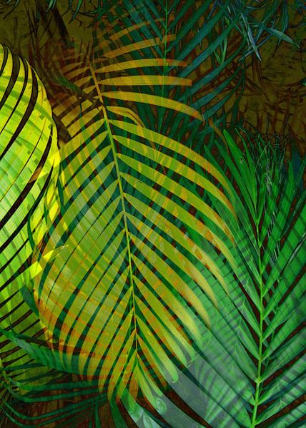 TROPICAL GREENERY LEAVES II par Pia Schneider