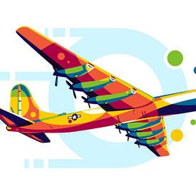 B-36 Peacemaker in Pop Art by Lintang Wicaksono