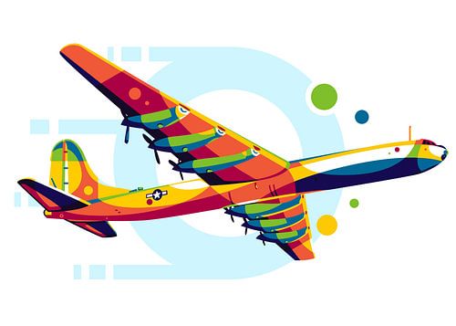 B-36 Peacemaker in Pop Art van Lintang Wicaksono