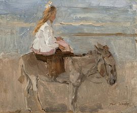 Eselreiten am Strand von Scheveningen, Isaac Israels