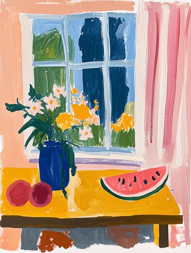 Still life with melon