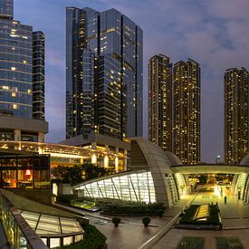 Elements skyscrapers at dusk by Paul Dings