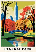 Reisposter Central Park, New York City, Verenigde Staten