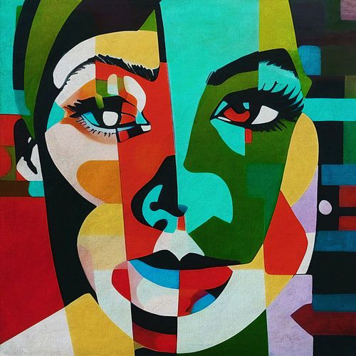 Abstract portret van een vrouw 8