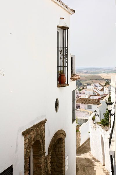 View through a typical white village in Spain by Judith van Wijk