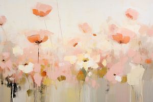 Fleurs abstraites | Fleurs des champs sur Peinture Abstraite