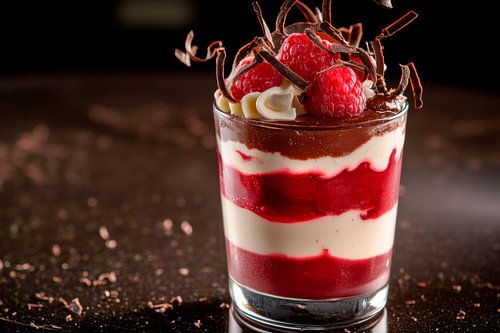 Frambozen dessert