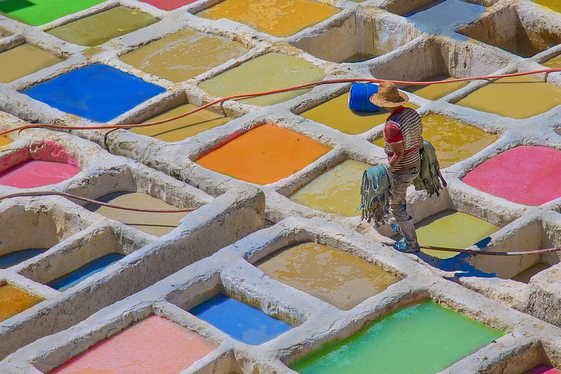 Tanneries in Fez van eric t'kindt