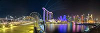 Die Helix Brücke an der Marina Bay Singapur