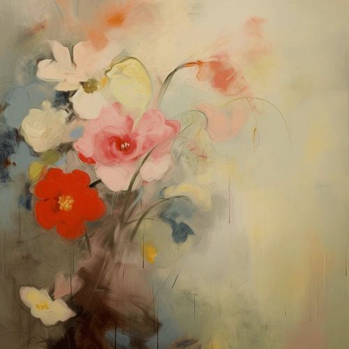 Blumen in Pastellfarben