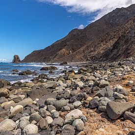 Zee van stenen bij Playa de Benijo, van Alexander Wolff