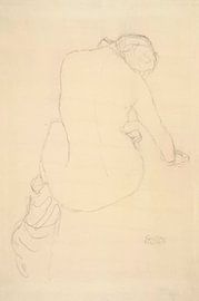 Seated Nude, Seem from Behind, Gustav Klimt