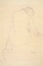 Sitzender Akt, Blick von hinten, Gustav Klimt von Meisterhafte Meister Miniaturansicht