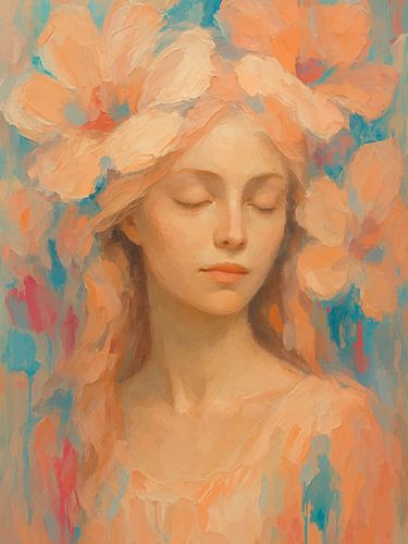 Rêve de couronne florale sur coretan tangan