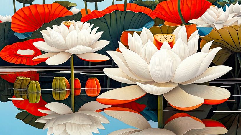 Lotusbloesems van May