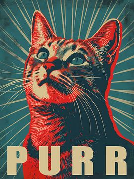 Purr - Politische Katzenkunst von Vincent the Cat