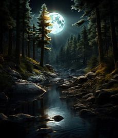 Romantic winter landscape