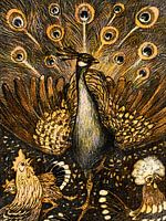 Peacock in Golden Colors Special Edition