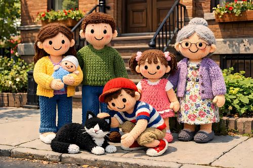 Perfect knitted family