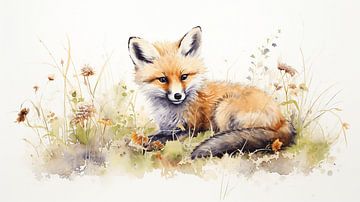 Baby fox van CanvasbyCaro