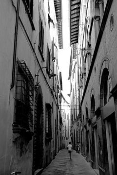 Toscane Italie Lucca Centre-ville noir et blanc