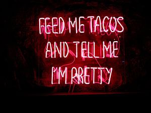 Füttere mich mit Tacos und sag mir, dass ich schön bin Text