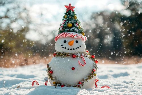 Sneeuwpop Kerstmis