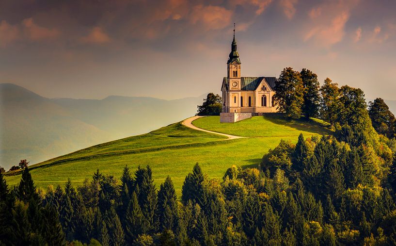Église Saint-Léonard, Slovénie par Adelheid Smitt