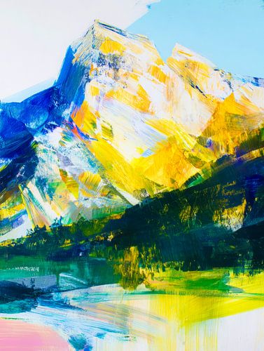 Berge im Sonnenlicht