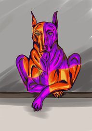 sunset dog by Salma Mutiara