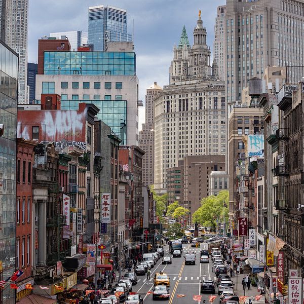 East Broadway vers le centre-ville par Albert Mendelewski