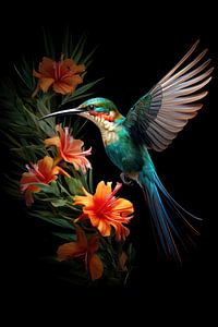 Oiseau exotique - Nuances tropicales