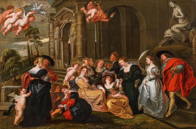 Garten der Liebe, 1630er Jahre von Atelier Liesjes