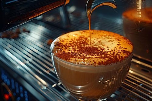 kop koffie of cappuccino drinken