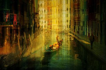 Laat zonlicht in Venetië van Fotografie & Digital Art von Margit Lisa Roeder