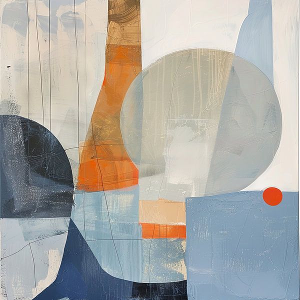 Pastel colours and geometry by Poster Art Shop