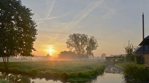 Kortenhoef tijdens zonsopkomst