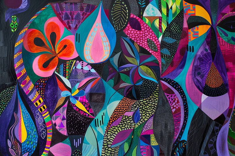 abstract portrait surrealist by Egon Zitter