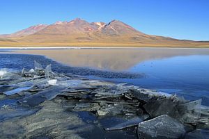 Meer in de Atacama woestijn